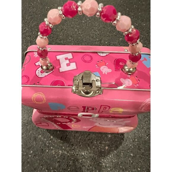 Vintage 2003 Pepa Pig mini Tin Box w/Handle Purse - Picture 9 of 12